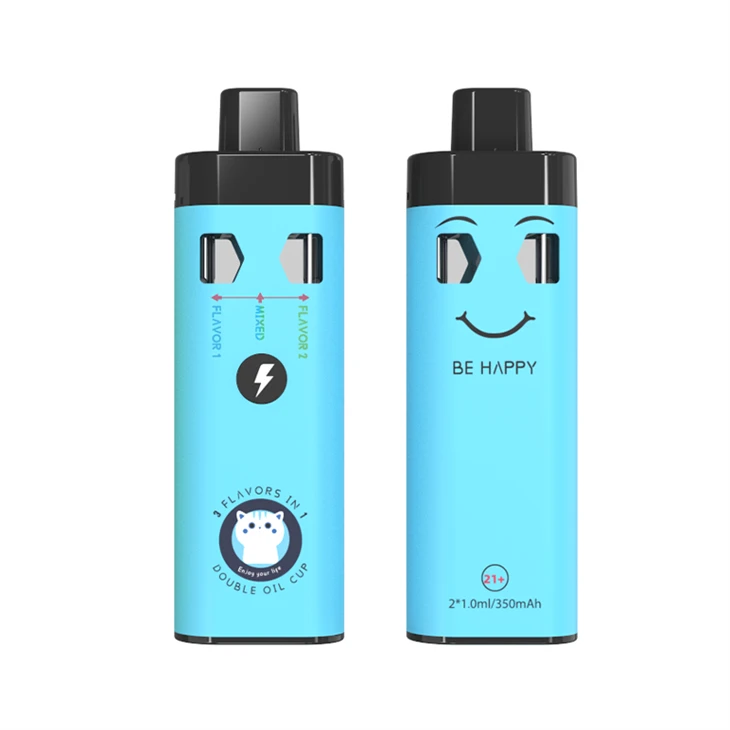 China Best Empty 2-in-1 3 Flavors in 1 Device CBD Vaporizer Disposable Pen Manufacturer And Supplier, For Delta 8 THC HHC Distillate Thick Oil